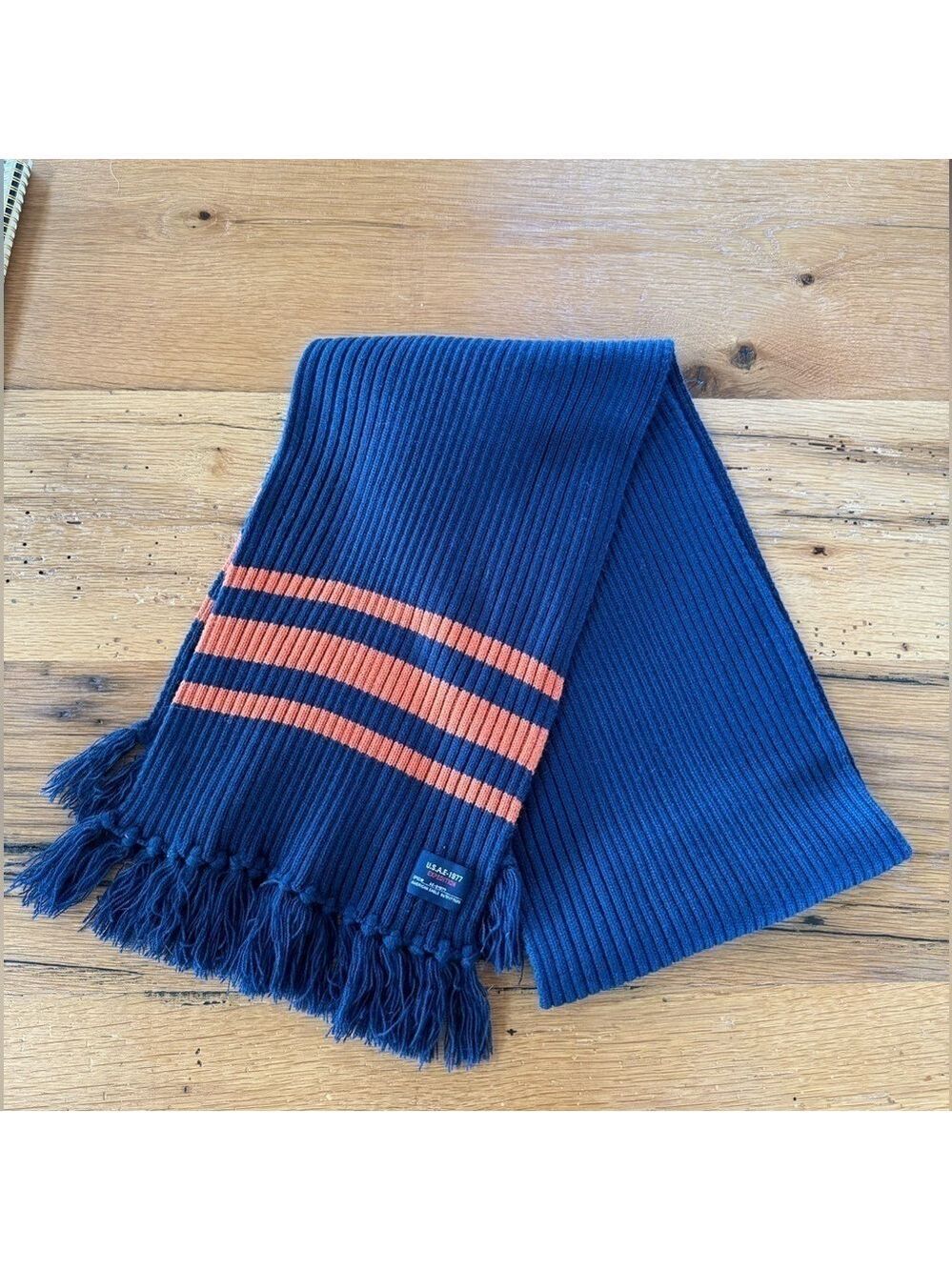 U.S.A.E.-1977 Expedition Navy Blue And Orange Scarf